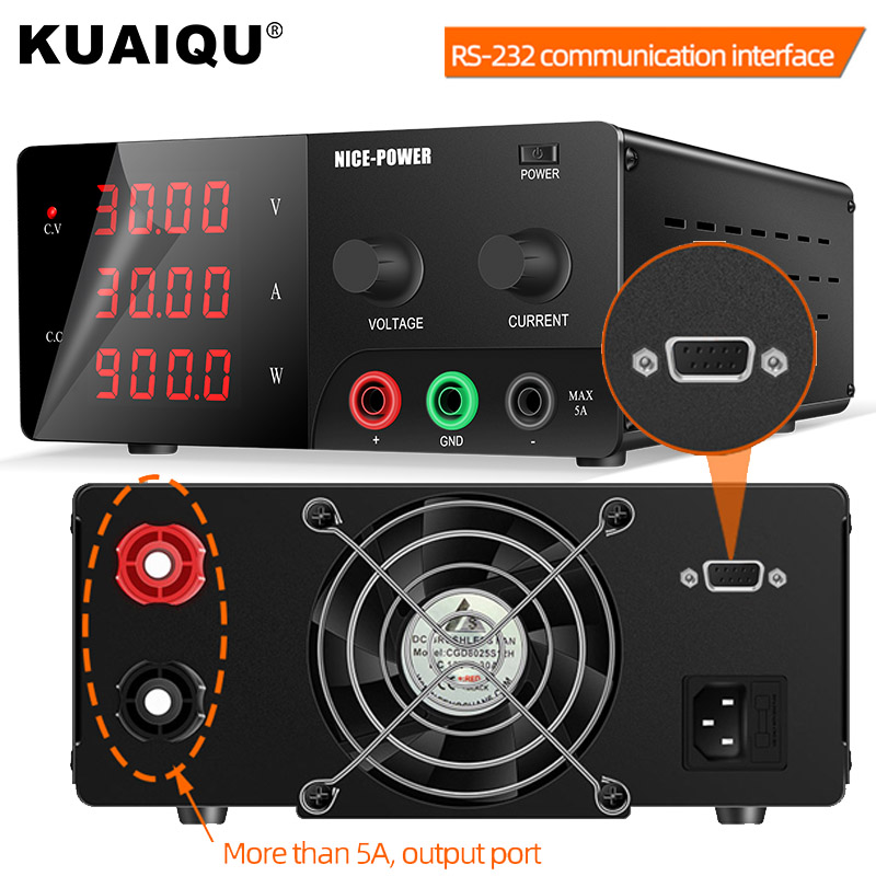 High Power 60V 20A Bench Power Supply - Fonte de alimentação DC ajustável de